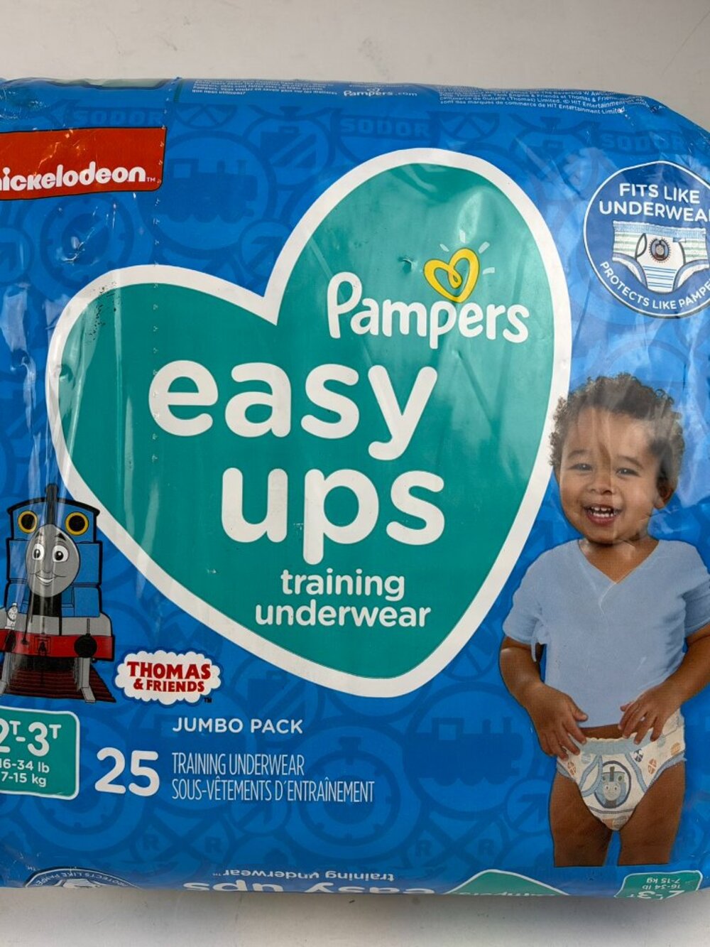 Pampers Easy Ups Boys 2T-3T Thomas & Friends Potty Training Underwear (25 Ct)